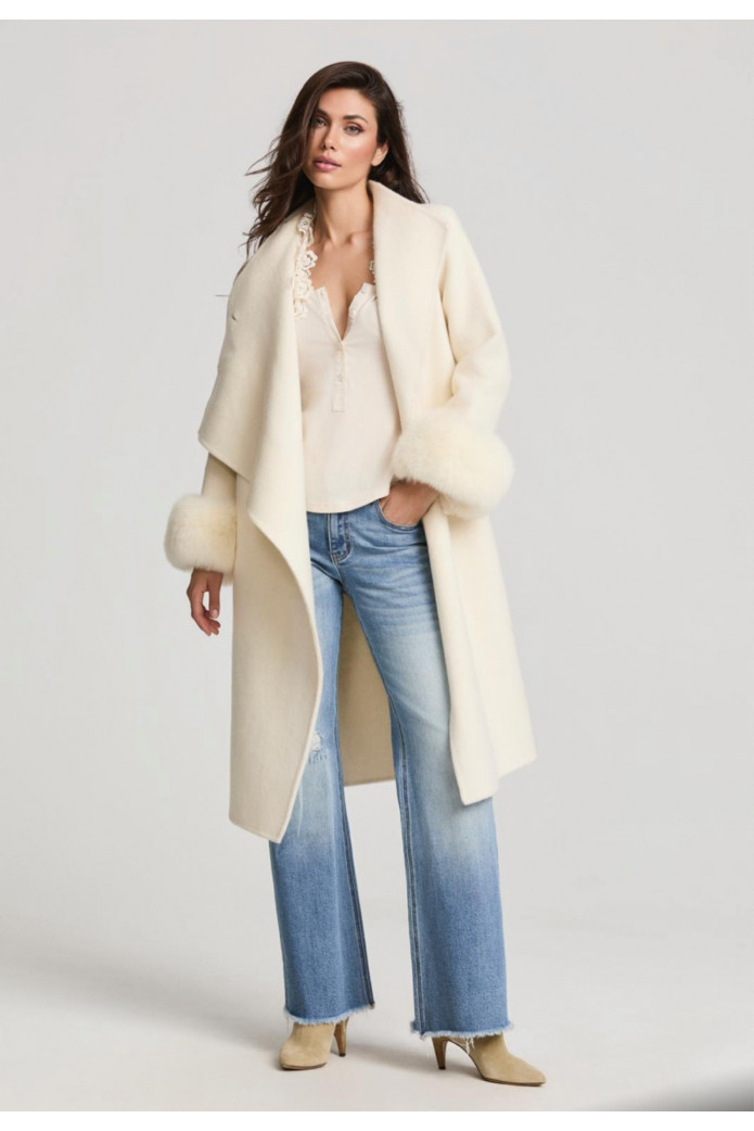 Abrigo Paris Cream Coat by Fetiche Suances de mujer