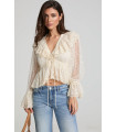 Aura Blouse by Fetiche Suances de mujer en encaje blanco