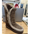 Botas Eskimo Inner Wedge Tall Marrón de MOU – Calidez, estilo y artesanía premium