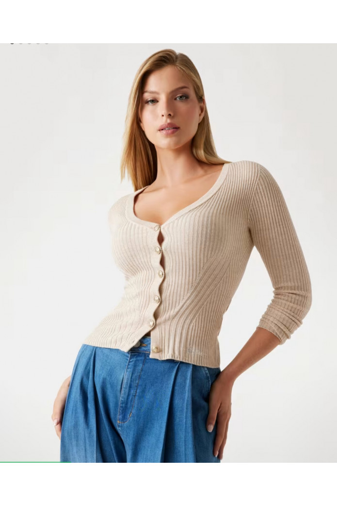 Cárdigan de mezcla de cachemira Guess – Suavidad, estilo y elegancia premium