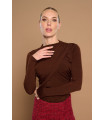 Brown Diva Top de Minueto – Elegancia y estilo minimalista