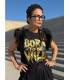 Camiseta Born to Be Wild con volantes negros | Friendsnshop