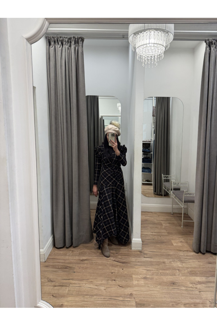 Boina con Pompones de Pelo Natural para Mujer