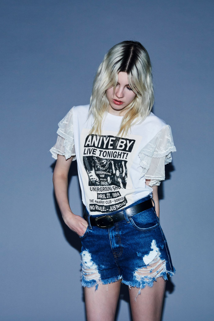 Camiseta de Encaje Malibu Aniye By – Camiseta Blanca Romántica Mujer