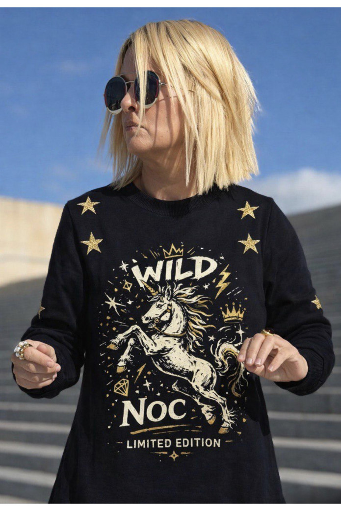 Vestido Wild Unicorn Noc Atelier – Edición Limitada Negro | FriendsnShop