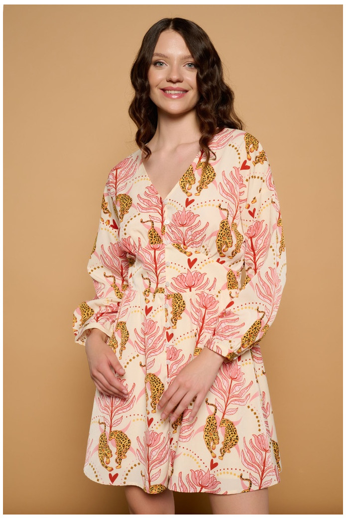 Agusta Dress Minueto – Vestido Corto Estampado Floral | FriendsnShop