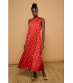 Cabal Dress Minueto – Vestido Largo Rojo Estampado | FriendsnShop