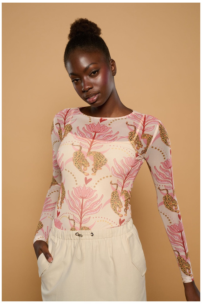 Ibossim Top Minueto – Top Estampado Leopardo y Floral | FriendsnShop
