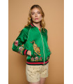 Jaguar Jacket Minueto – Chaqueta Bomber Verde Bordada Mujer | FriendsnShop