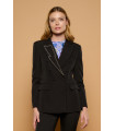 Thunder Jacket Minueto – Blazer Negra con Detalle Strass Mujer | FriendsnShop