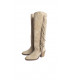 Botas Vóley Bambi Nemonic | Bota Alta Beige Flecos