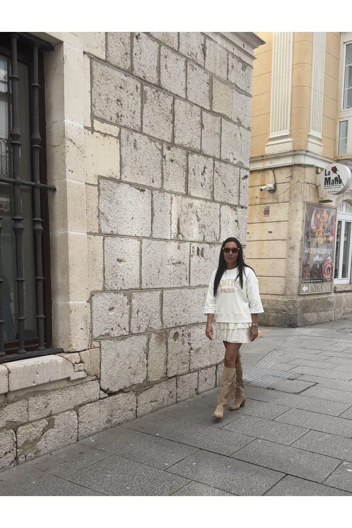 Botas Vóley Bambi Nemonic | Bota Alta Beige Flecos