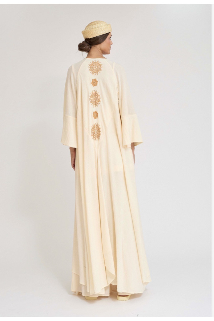 Kaftan Artibai Zaitegui – Kaftán Largo Bordado Algodón 100% SS26