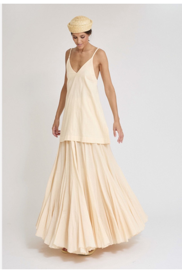 Top Altube Crudo Zaitegui – Top Tirantes Algodón 100% SS26