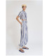 Pantalón Noa Zaitegui Rayas SS26 | Pantalón Algodón Mujer