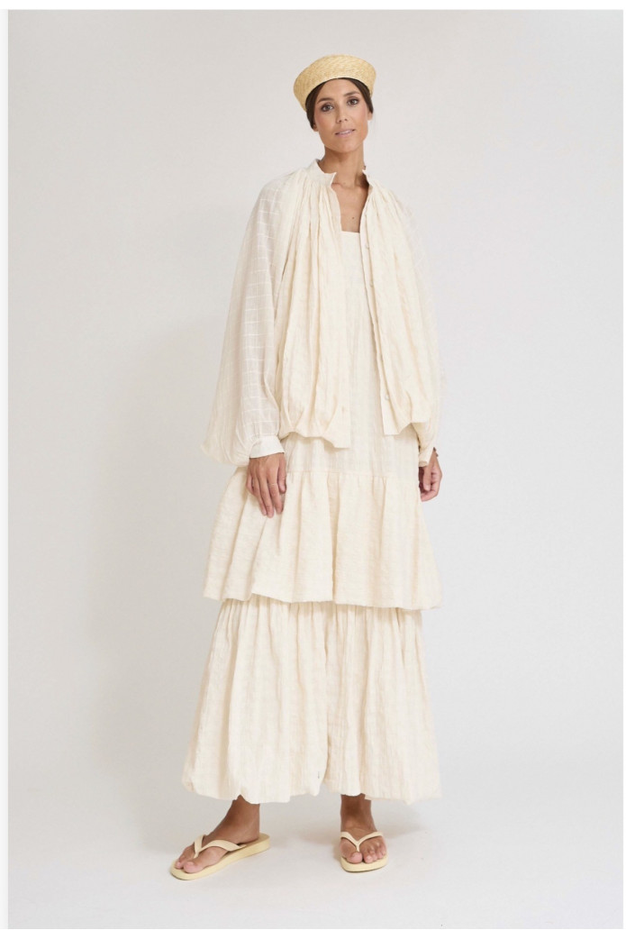 Bomber Aiur Zaitegui Crudo SS26 | Chaqueta Algodón Mujer